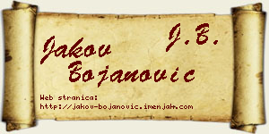 Jakov Bojanović vizit kartica